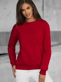 Bluza damska ciemno-czerwona JS/W01Z^Ozonee Fashion