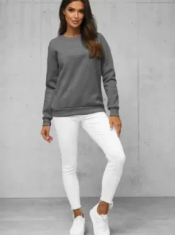 Bluza damska grafitowa JS/W01Z^Ozonee Fashion