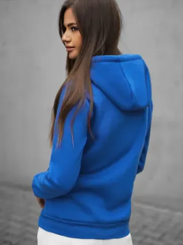 Bluza damska rozpinana z kapturem niebieska JS/W03Z^Ozonee Best