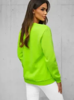 Bluza damska zielona-neonowa JS/W01Z^Ozonee Discount
