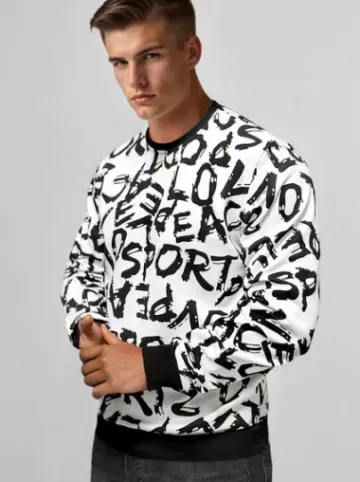 Bluza męska biała JS/8B1191/1^Ozonee Sale