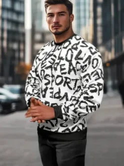 Bluza męska biała JS/8B1191/1Z^Ozonee Online