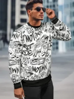 Bluza męska biała JS/8B1195/1Z^Ozonee Outlet