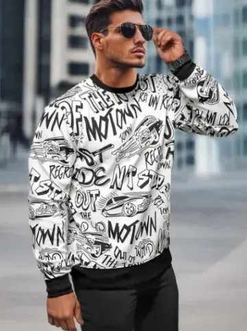 Bluza męska biała JS/8B1195/1Z^Ozonee Outlet