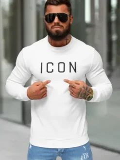 Bluza męska biała O/D7197^Ozonee Discount
