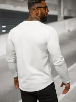 Bluza męska biała O/T6612^Ozonee Fashion