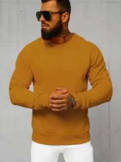 Bluza męska camelowa JS/2001-10Z^Ozonee Fashion