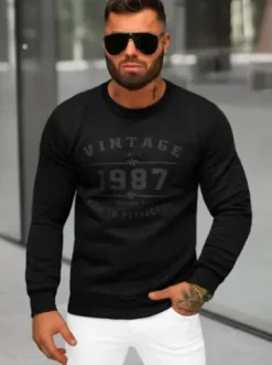 Bluza męska czarna JS/8B1359/3^Ozonee Best