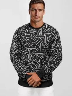 Bluza męska czarna JS/8B1219/3Z^Ozonee Outlet