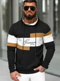 Bluza męska czarna O/B7524Z^Ozonee Fashion