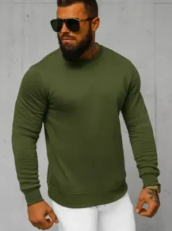 Bluza męska khaki JS/2001-10Z^Ozonee Outlet