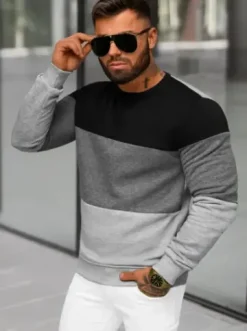 Bluza męska szara JS/8B1303/2^Ozonee Sale