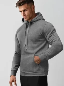 Bluza męska z kapturem ciemno-szara JS/2009Z^Ozonee Best
