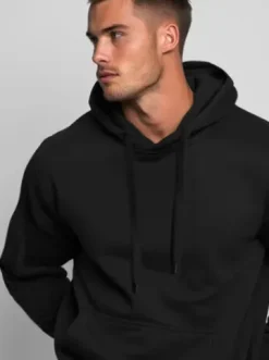 Bluza męska z kapturem czarna JS/2009Z^Ozonee Sale
