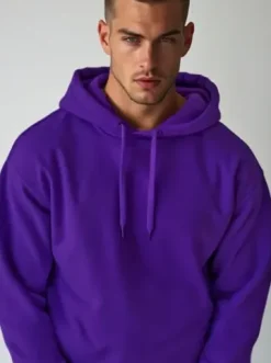 Bluza męska z kapturem fioletowa JS/2009Z^Ozonee Fashion