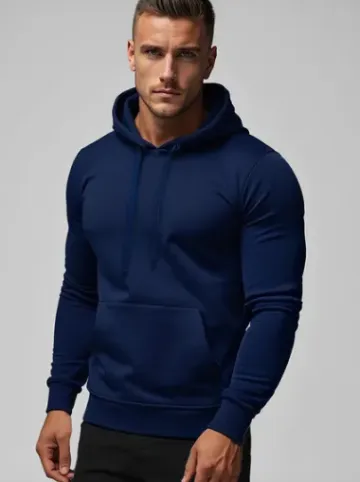 Bluza męska z kapturem granatowa JS/2009Z^Ozonee Best