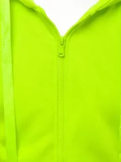 Bluza męska z kapturem rozpinana seledynowa JS/2008/72^Ozonee Fashion