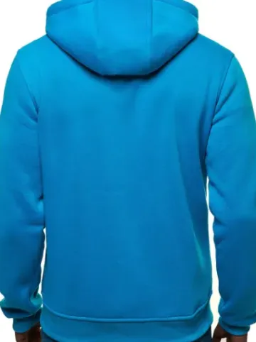 Bluza męska z kapturem rozpinana błękitna JS/2008^Ozonee Sale