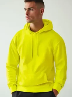 Bluza męska z kapturem żółta-neonowa JS/2009Z^Ozonee Fashion