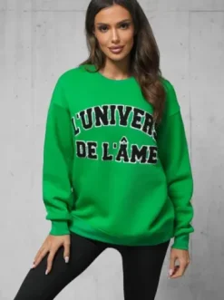 Bluza oversize zielona O/SWE23055^Ozonee Best
