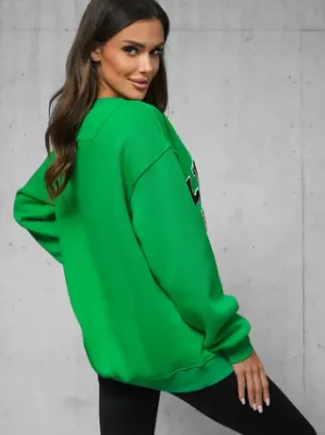 Bluza oversize zielona O/SWE23055^Ozonee Best