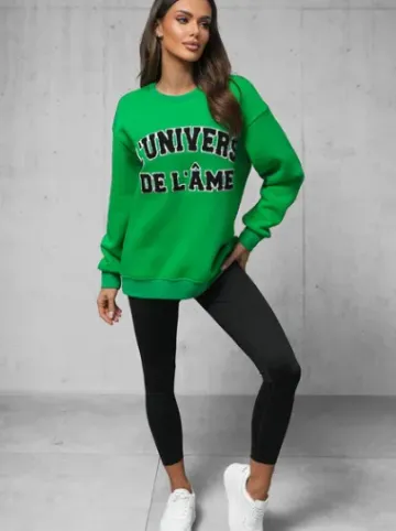 Bluza oversize zielona O/SWE23055^Ozonee Best