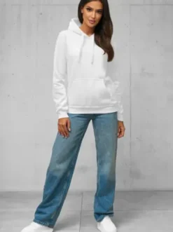 Bluza z kapturem damska biała JS/W02Z^Ozonee Sale