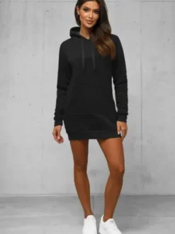 Bluza z kapturem damska czarna JS/YS10003/3Z^Ozonee Best