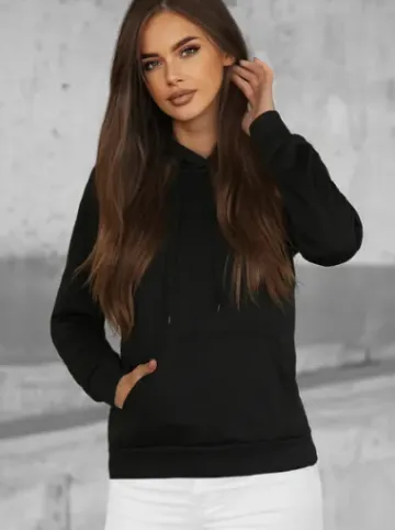 Bluza z kapturem damska czarna JS/W02Z^Ozonee Hot