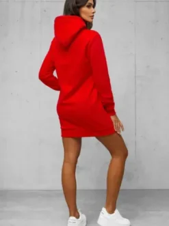Bluza z kapturem damska czerwona JS/YS10003/18Z^Ozonee Online