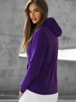 Bluza z kapturem damska fioletowa JS/W02Z^Ozonee New