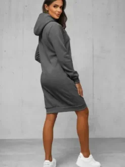 Bluza z kapturem damska grafitowa JS/YS10005/5Z^Ozonee Clearance
