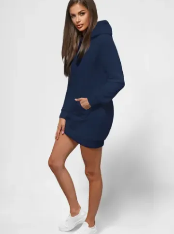 Bluza z kapturem damska granatowa JS/YS10003/25Z^Ozonee Clearance