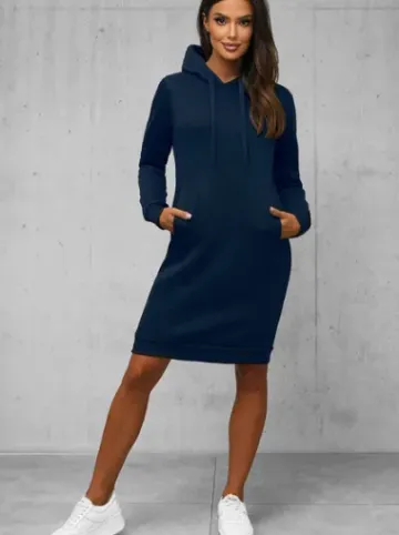 Bluza z kapturem damska granatowa JS/YS10005/25Z^Ozonee Outlet