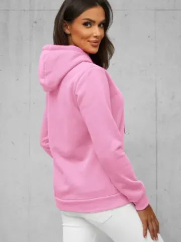 Bluza z kapturem damska jasno-różowa JS/W02Z^Ozonee Hot