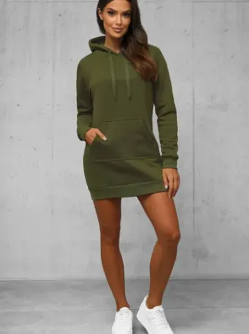 Bluza z kapturem damska khaki JS/YS10003/29Z^Ozonee Best