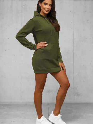 Bluza z kapturem damska khaki JS/YS10003/29Z^Ozonee Best