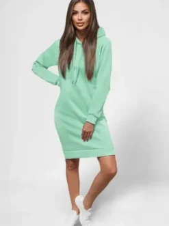Bluza z kapturem damska miętowa JS/YS10005/39Z^Ozonee Online