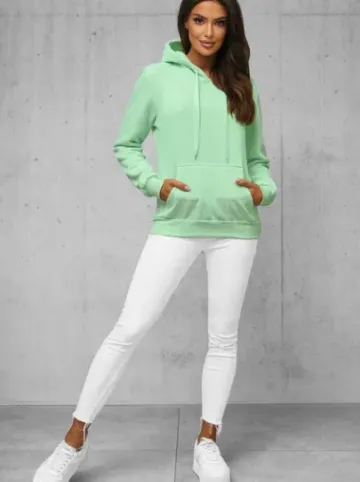 Bluza z kapturem damska miętowa JS/W02Z^Ozonee Best