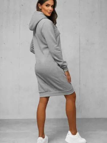Bluza z kapturem damska szara JS/YS10005/2Z^Ozonee Clearance