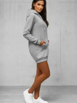 Bluza z kapturem damska szara JS/YS10003/2Z^Ozonee Hot