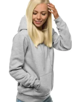 Bluza z kapturem damska szara JS/W02Z^Ozonee Sale