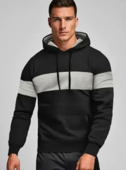 Bluza z kapturem męska czarna JS/8B1316/3Z^Ozonee Sale