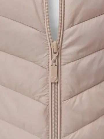 Kamizelka damska pikowana beżowa JS/16M9255/62^Ozonee Discount
