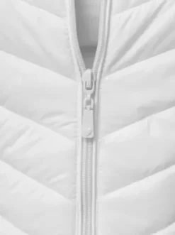 Kamizelka damska pikowana biała JS/16M9255/281^Ozonee Hot