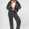 Komplet dresowy damski dwuczęściowy czarny JS/M60051AB^Ozonee Fashion