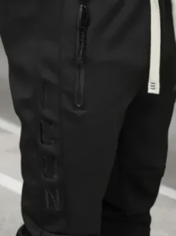 Komplet dresowy męski czarny O/LN11760^Ozonee Fashion