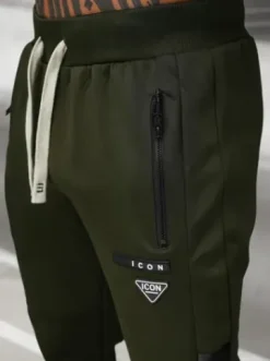Komplet dresowy męski khaki O/LN11760^Ozonee Discount