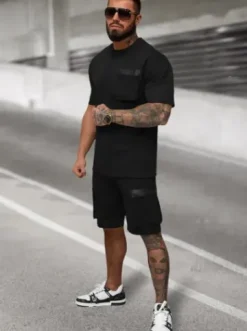Komplet dresowy męski loose fit czarny JS/27C6532/3^Ozonee Sale