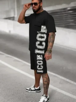 Komplet dresowy męski loose fit czarny JS/27C6531/3^Ozonee Sale